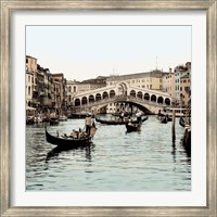 Ponte Rialto con Gondolas Fine Art Print