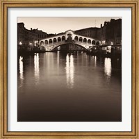 Ponte Rialto di Notte Fine Art Print