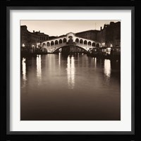 Ponte Rialto di Notte Fine Art Print