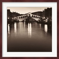 Ponte Rialto di Notte Fine Art Print
