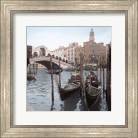 Rialto Bridge Gondolas Fine Art Print