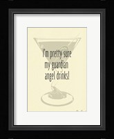 Guardian Angel Drinks Framed Print