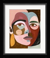 Geo Face II Framed Print