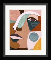 Geo Face IV Framed Print