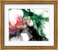 Emerald & Coral Expression II Fine Art Print
