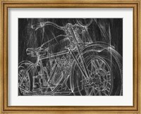 Motorcycle Mechanical Sketch I Fine Art Print