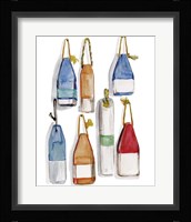 Watercolor Buoys I Framed Print