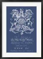 Heraldry on Navy I Fine Art Print