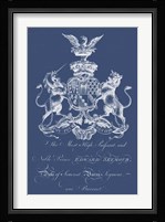 Heraldry on Navy II Fine Art Print