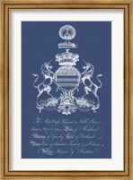 Heraldry on Navy III Fine Art Print