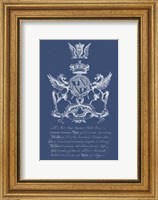 Heraldry on Navy IV Fine Art Print