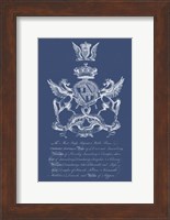 Heraldry on Navy IV Fine Art Print