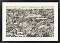 Bird's Eye View of London - Ely Place Fine Art Print