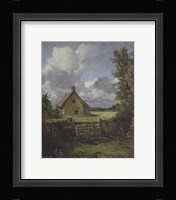 Cottage in a Cornfield, 1833 Framed Print