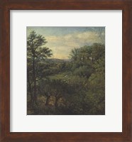 Valley Scene with Trees Fine Art Print