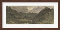 Landscape of Hills and Mountains Fine Art Print