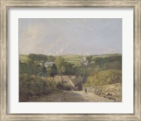 A View of Osmington Village with the Church and Vicarage Fine Art Print
