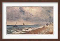 Hove Beach with Fishing Boats Fine Art Print