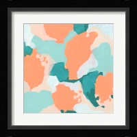 Peach Fizz II Framed Print