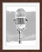 Monochrome Microphone II Fine Art Print