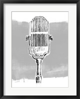 Monochrome Microphone II Fine Art Print