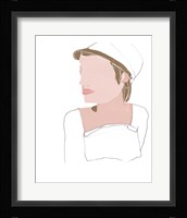 Modern Contour Portrait IV Framed Print