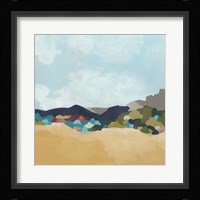 Patchwork Hillside I Framed Print