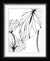 Linear Tropics II Framed Print