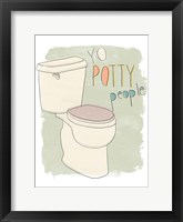 Potty Pun IV Framed Print