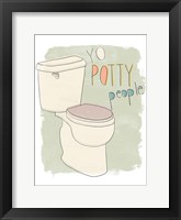 Potty Pun IV Framed Print