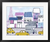 Bonjour Paris I Framed Print