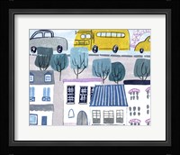 Bonjour Paris II Framed Print