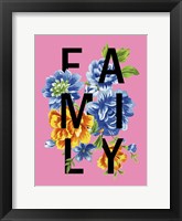 Floral Quote I Framed Print