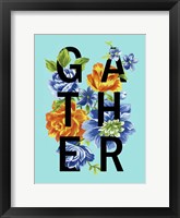 Floral Quote II Framed Print