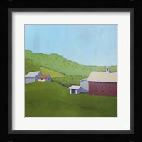 Primary Barns VI Fine Art Print