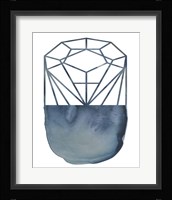 Cobalt Chrysalis I Framed Print