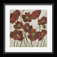 Sangria Poppies II Framed Print