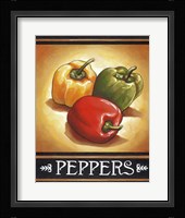 Market Sign Peppers Fine Art Print