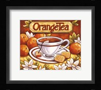 Tea Time Orange Tea Framed Print