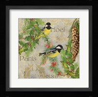 Christmas Birds I Framed Print