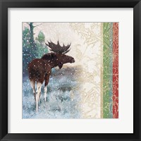 Snow White Christmas Moose Fine Art Print