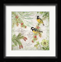 Winter Birds Great Tits Framed Print