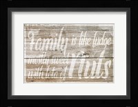 Family is like Fudge Framed Print