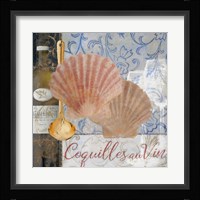 Food And Wine - Coquilles Au Vin Framed Print