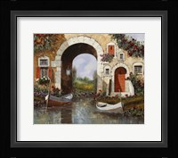 Le Barche Sotto L'arco Fine Art Print