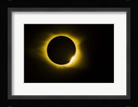 Diamond Ring Eclipse Framed Print