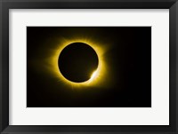 Diamond Ring Eclipse Framed Print