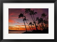 Maui Sunset Framed Print