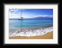 Sailing Near Maui Framed Print