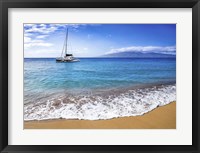 Sailing Near Maui Framed Print